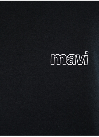 Mavi Bisiklet Yaka Düz Siyah Erkek T-Shirt M0610360-900_BASIC TİŞÖRT_4