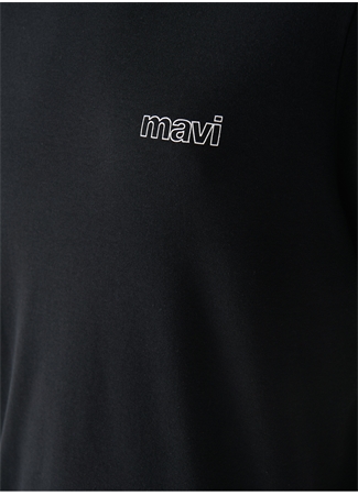 Mavi Bisiklet Yaka Düz Siyah Erkek T-Shirt M0610360-900_BASIC TİŞÖRT_5