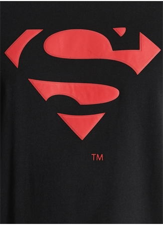 Mavi Bisiklet Yaka Slim Fit Baskılı Siyah Erkek T-Shirt - M066875-900_Superman_5