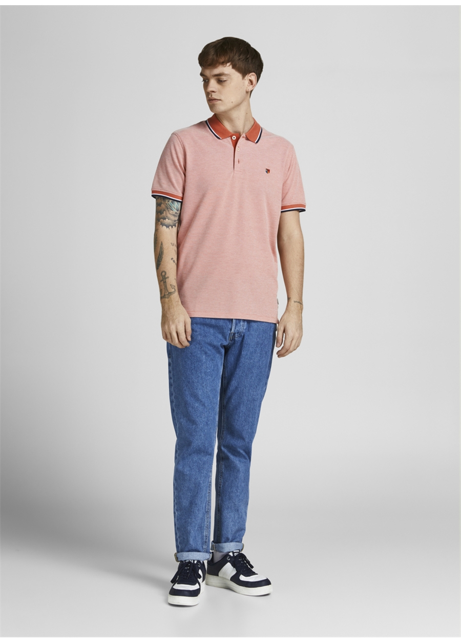 Jack & Jones Düz Açık Turuncu Erkek Polo T-Shirt 12169064_JPRBLUWIN POLO SS_1