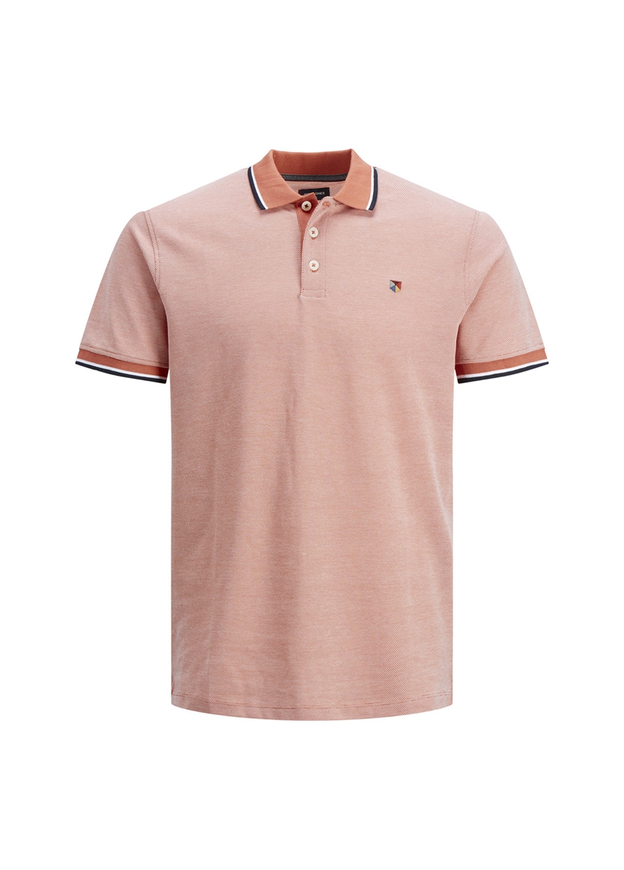 Jack & Jones Düz Açık Turuncu Erkek Polo T-Shirt 12169064_JPRBLUWIN POLO SS_3