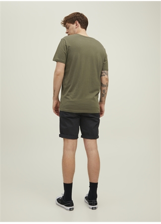 Jack & Jones Siyah Erkek Standart Fit Chino Şort 12165604_JPSTBOWIE JJSHORTS SOLID_2