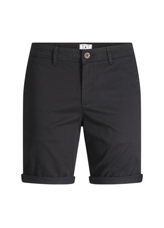 Jack & Jones Siyah Erkek Standart Fit Chino Şort 12165604_JPSTBOWIE JJSHORTS SOLID_7