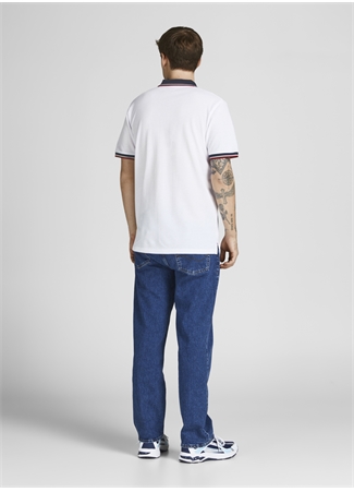 Jack & Jones Düz Kırık Beyaz Erkek Polo T-Shirt 12169064_JPRBLUWIN POLO SS_3