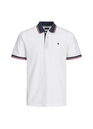 Jack & Jones Düz Kırık Beyaz Erkek Polo T-Shirt 12169064_JPRBLUWIN POLO SS_5