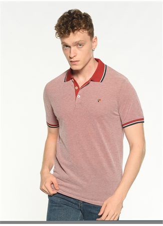 Jack & Jones Düz Koyu Kırmızı Erkek Polo T-Shirt 12169064_JPRBLUWIN POLO SS_0