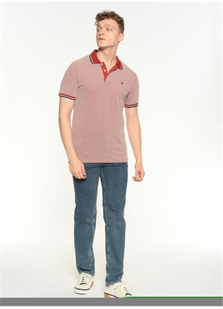 Jack & Jones Düz Koyu Kırmızı Erkek Polo T-Shirt 12169064_JPRBLUWIN POLO SS_1