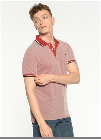 Jack & Jones Düz Koyu Kırmızı Erkek Polo T-Shirt 12169064_JPRBLUWIN POLO SS_3