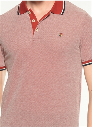 Jack & Jones Düz Koyu Kırmızı Erkek Polo T-Shirt 12169064_JPRBLUWIN POLO SS_4