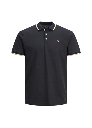 Jack & Jones Düz Siyah Erkek Polo T-Shirt 12169064_JPRBLUWIN POLO SS_5