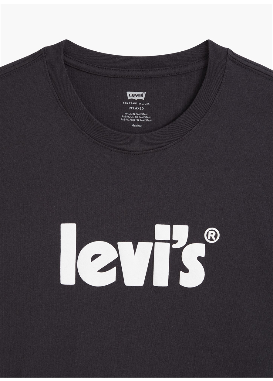 Levis A2082-0030 Lse_Ss Relaxed Fit Tee Bisiklet Yaka Relaxed Siyah Erkek T-Shirt_7