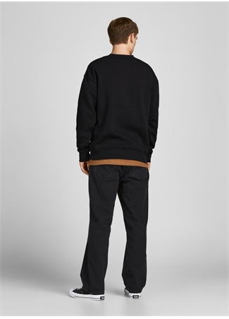 Jack & Jones O Yaka Siyah Erkek Sweatshırt 12204796_JORCOPENHAGEN BIG SWEAT_2