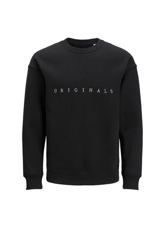 Jack & Jones O Yaka Siyah Erkek Sweatshırt 12204796_JORCOPENHAGEN BIG SWEAT_5