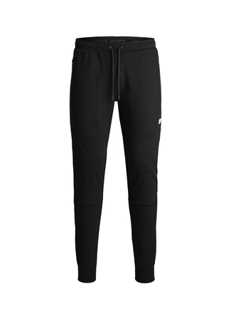 Jack & Jones 12184970_Jpstwill Jjair Sweatpants Normal Bel Slim Fit Düz Siyah Erkek Eşofman Altı_7