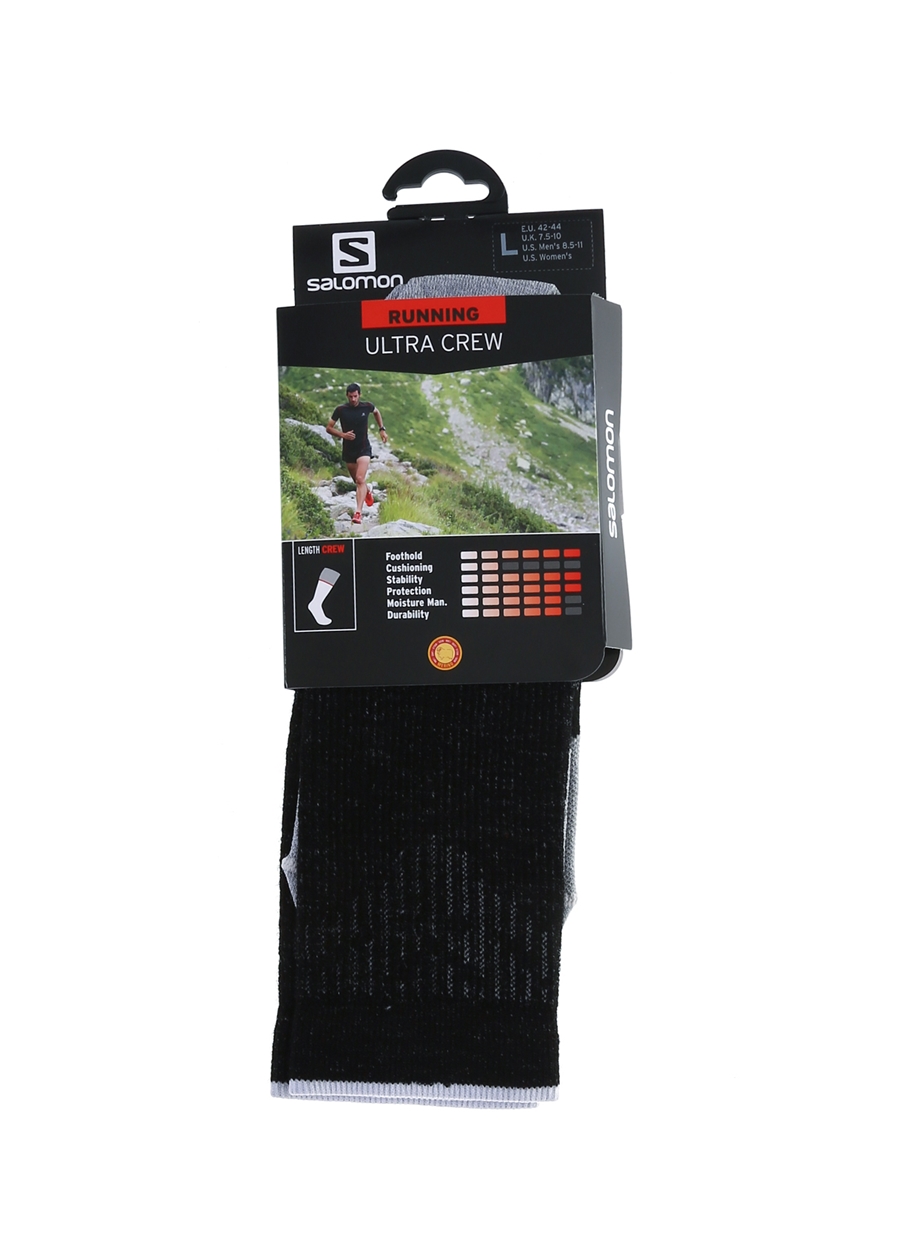 Salomon Siyah Unisex Çorap LC1783000 ULTRA CREW DX+SX