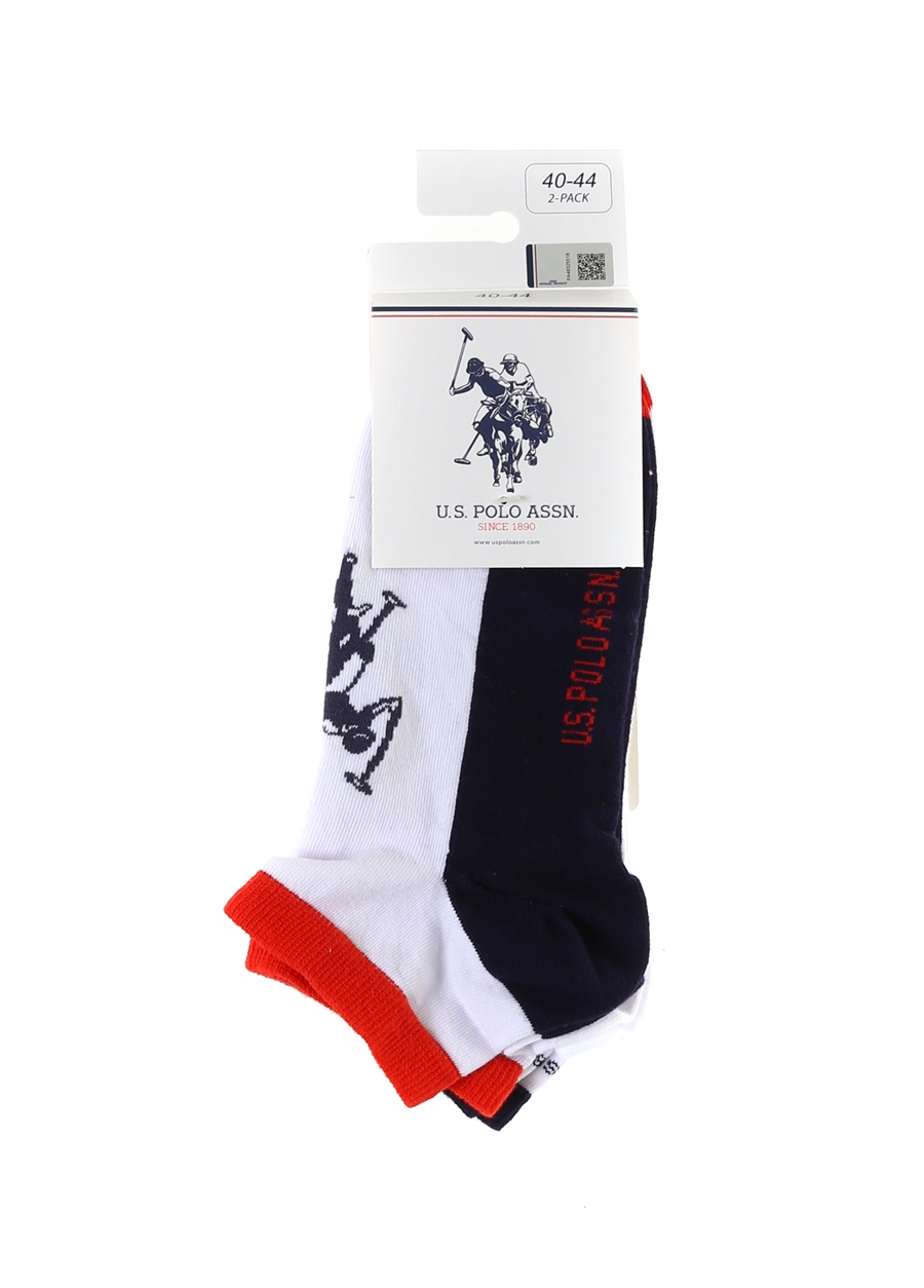 U.S. Polo Assn. Erkek 2Asdf856li Beyaz Çorap