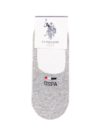 U.S. Polo Assn. 2'Li Gri Melanj Erkek Çorap 2'Lİ PAKET_4