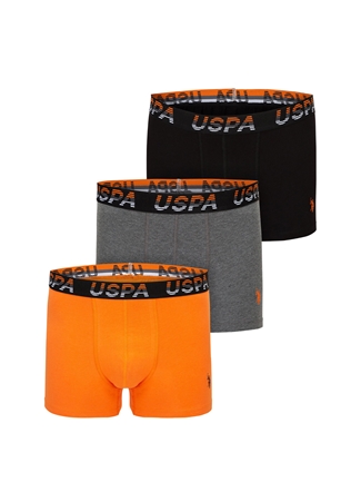 U.S. Polo Assn. Turuncu Erkek 3''Lü Boxer