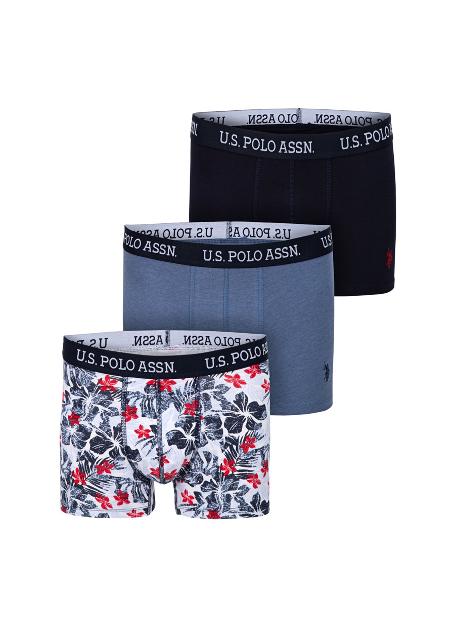 U.S. Polo Assn. Lacivert Erkek Boxer 3'LÜ BOXER_0