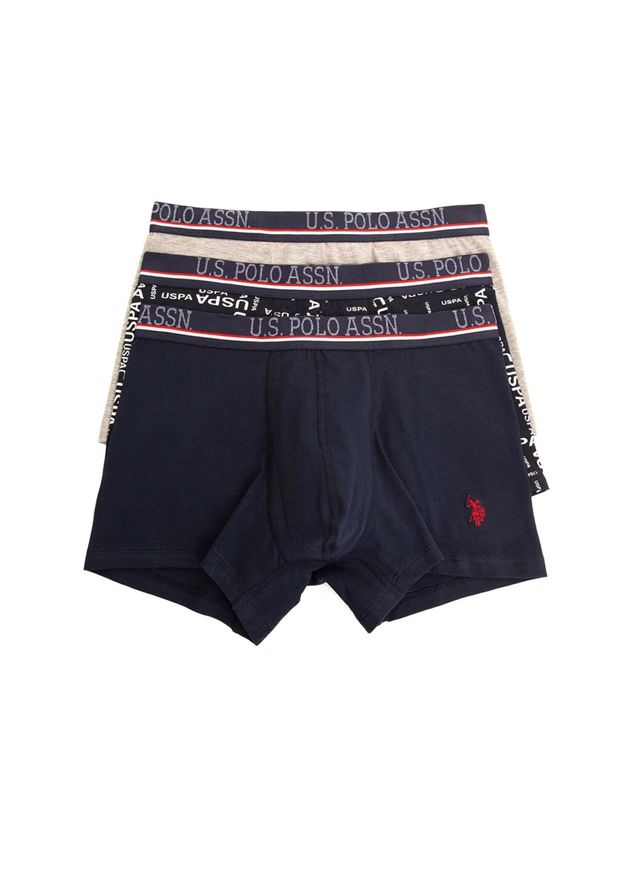 U.S. Polo Assn. Lacivert Erkek Boxer 3'Lü Boxer_2