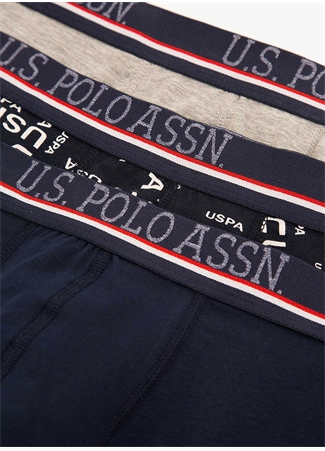 U.S. Polo Assn. Lacivert Erkek Boxer 3'Lü Boxer_3