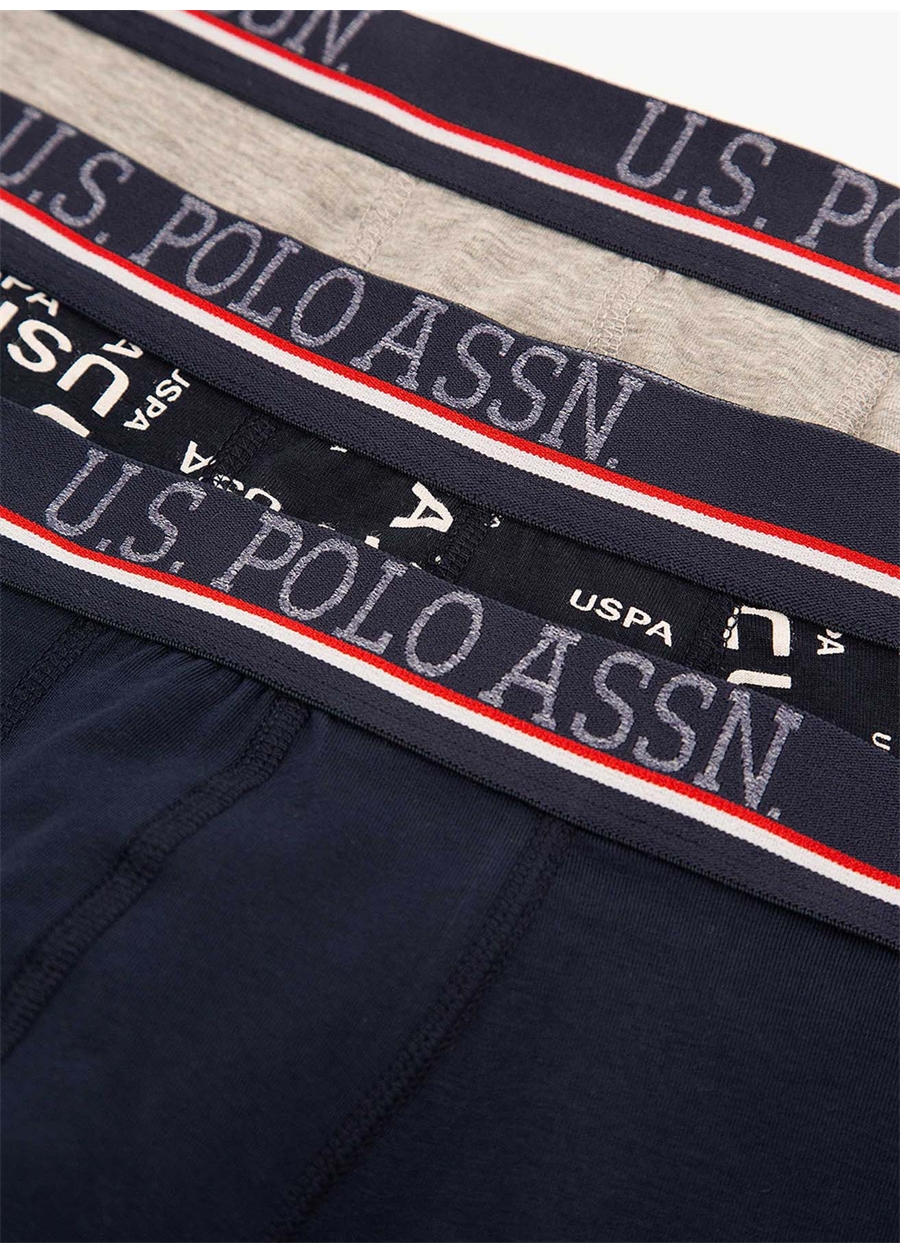 U.S. Polo Assn. Lacivert Erkek Boxer 3'Lü Boxer_3