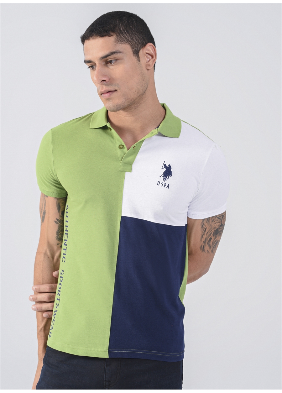 U.S. Polo Assn. Polo Yaka Yeşil Erkek Polo T-Shirt T-MIYAZA