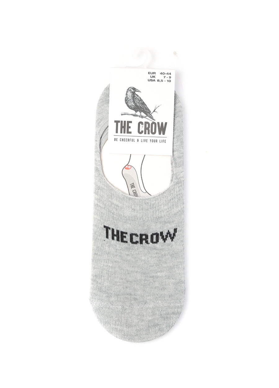 The Crow Gri Melanj Erkek Babet Çorabı GRETEL