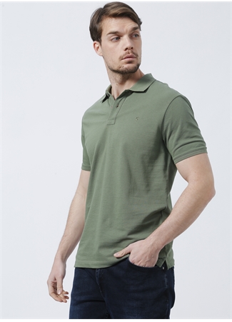 Pierre Cardin Polo Yaka Düz Yeşil Erkek Polo T-Shirt EARTH_2