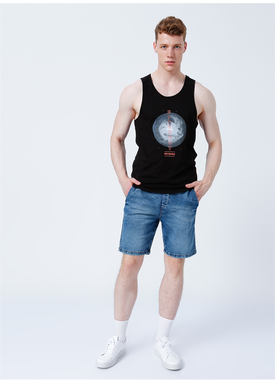 Only & Sons Normal Bel Düz Mavi Erkek Şort - 22021883_Onsrod Shorts Jog Blue