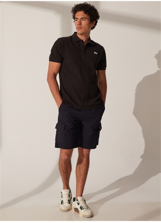 Helly Hansen Siyah Erkek Polo Yaka Polo T-Shirt TRANSAT POLO_1