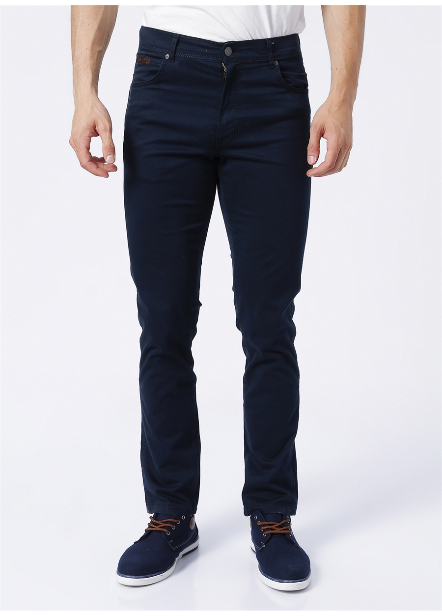 Wrangler Normal Bel Slim Fit Lacivert Erkek Chino Pantolon W12SEA114_TEXAS SLIM Chino Pantolon_1