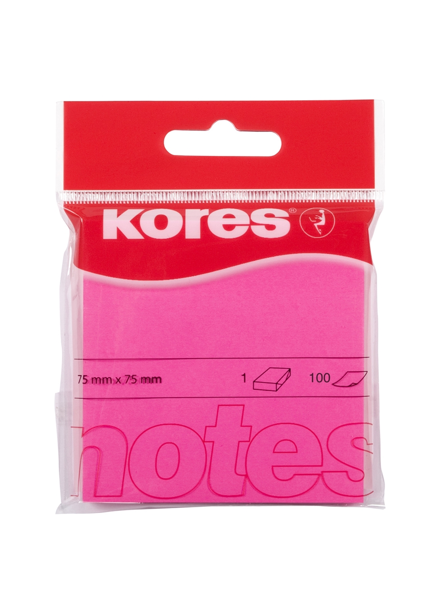 Kores Fuşya Çocuk Not Kağıdı Not Kağıdı 75X75mm 100 Yaprak
