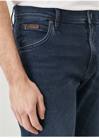 Wrangler Texas Slim Jean Pantolon Mavi Erkek Normal Bel Slim Fit Denim Pantolon_2