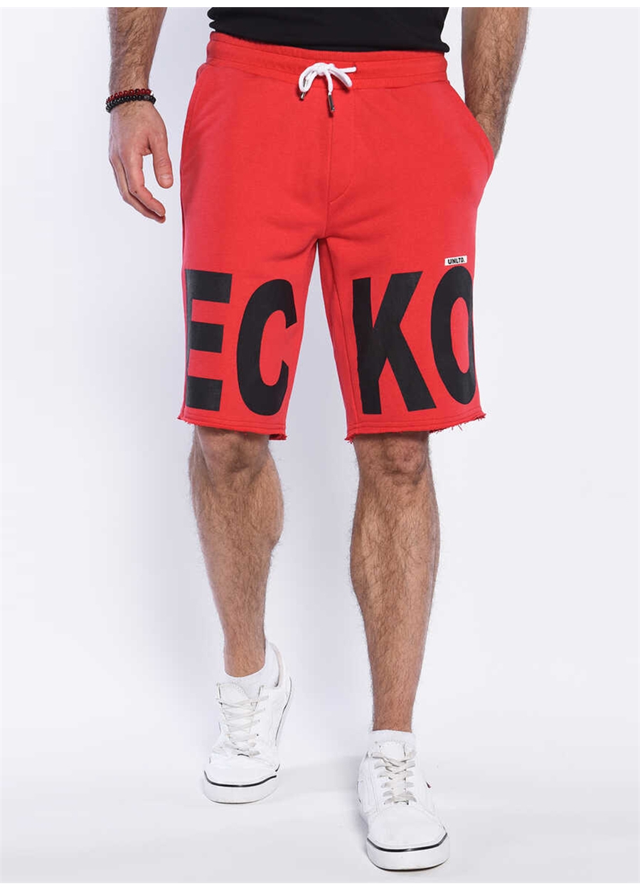 Ecko Unlimited Regular Fit Kırmızı Erkek Şort RIO