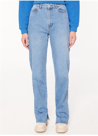 Aeropostale Standart Bel Boru Paça Standart Mavi Kadın Denim Pantolon K-100_2