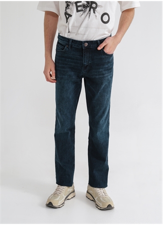 Aeropostale Standart Bel Düz Paça Standart Koyu İndigo Erkek Denim Pantolon E-STRAIGT-03_2