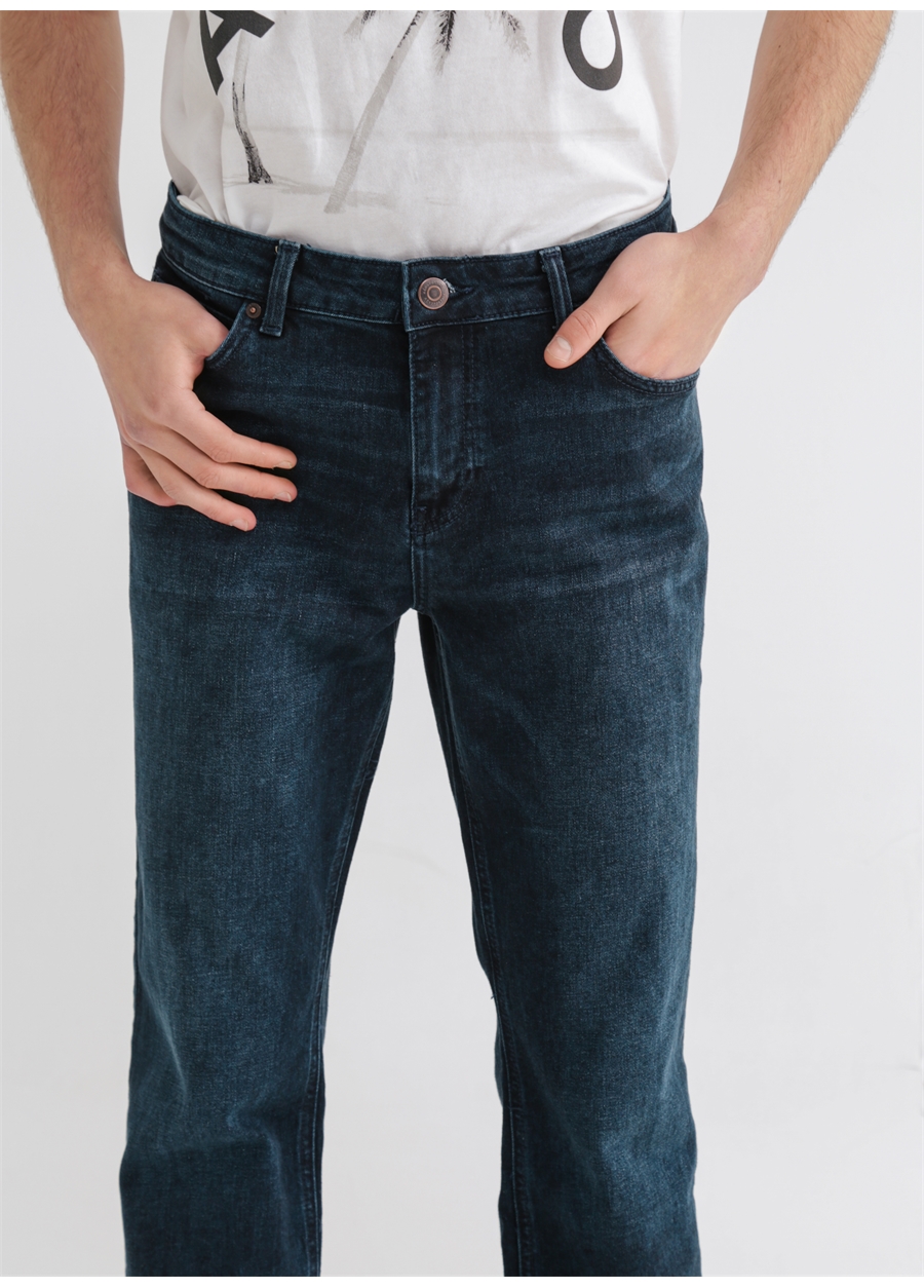 Aeropostale Standart Bel Düz Paça Standart Koyu İndigo Erkek Denim Pantolon E-STRAIGT-03_4