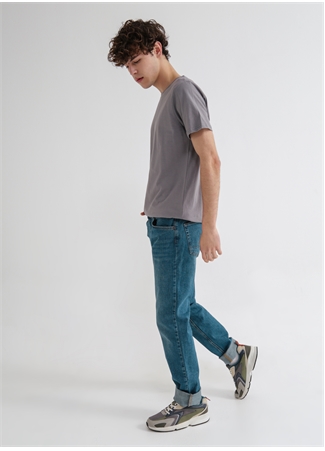 Aeropostale Standart Bel Düz Paça Standart İndigo Erkek Denim Pantolon E-STRAIGT-01_0