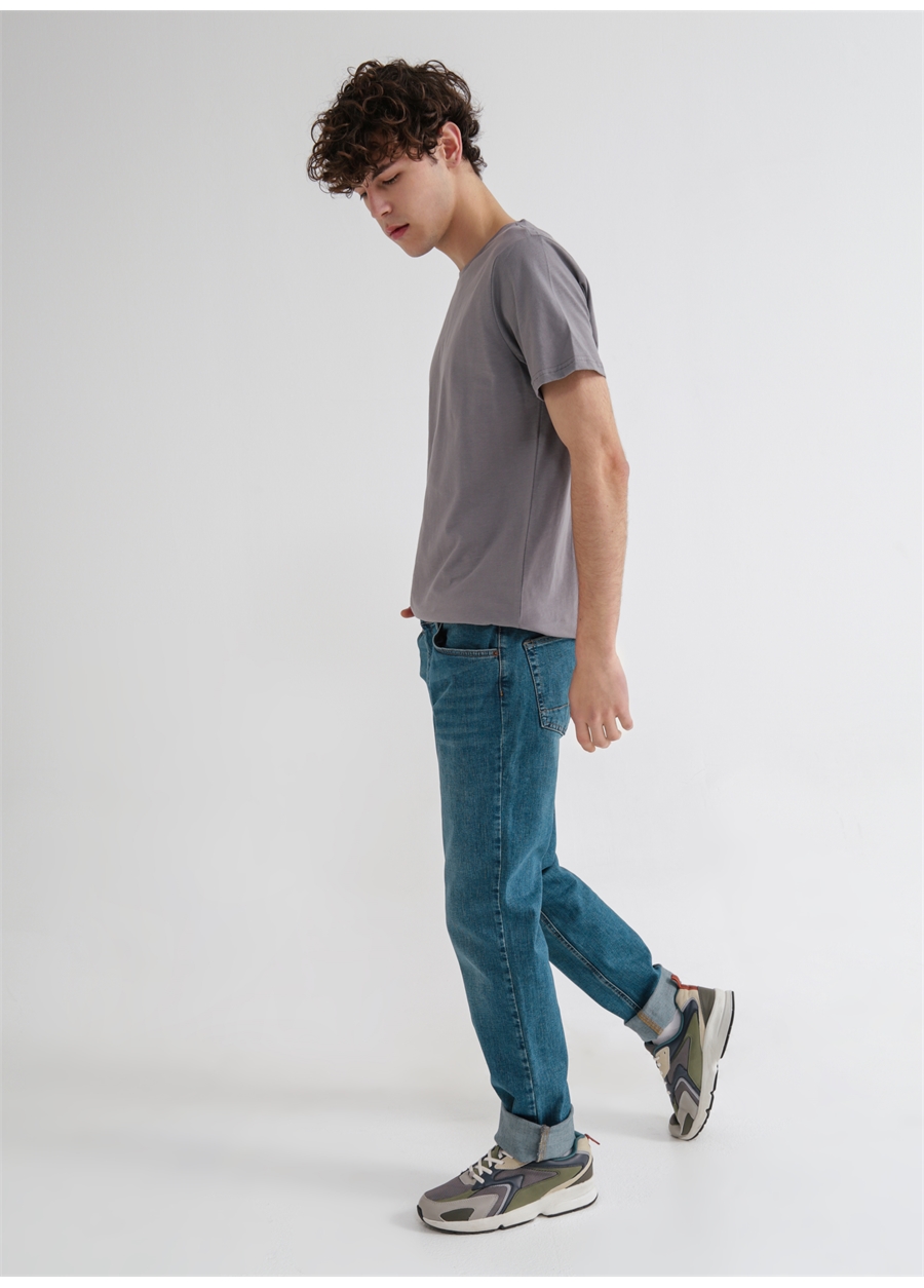 Aeropostale Standart Bel Düz Paça Standart İndigo Erkek Denim Pantolon E-STRAIGT-01_0