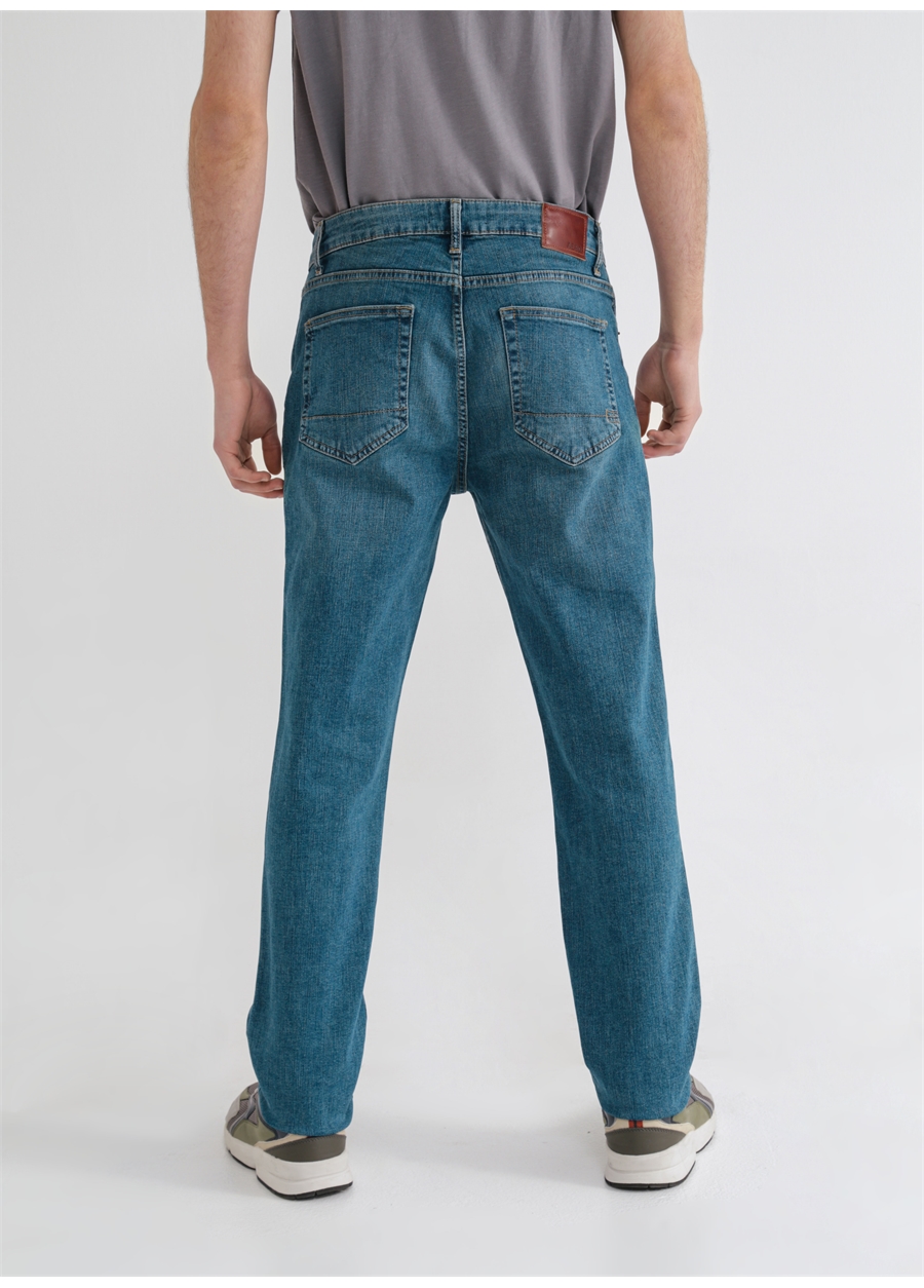 Aeropostale Standart Bel Düz Paça Standart İndigo Erkek Denim Pantolon E-STRAIGT-01_3