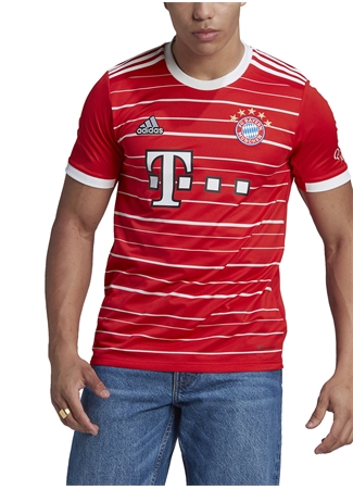 Adidas Kırmızı Erkek Bayern Münih Forma H39900 FCB H JSY_3