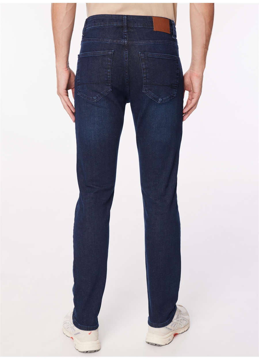 Aeropostale Standart Bel Düz Paça Slim Fit Koyu İndigo Erkek Denim Pantolon E-SLIM FIT-03_4