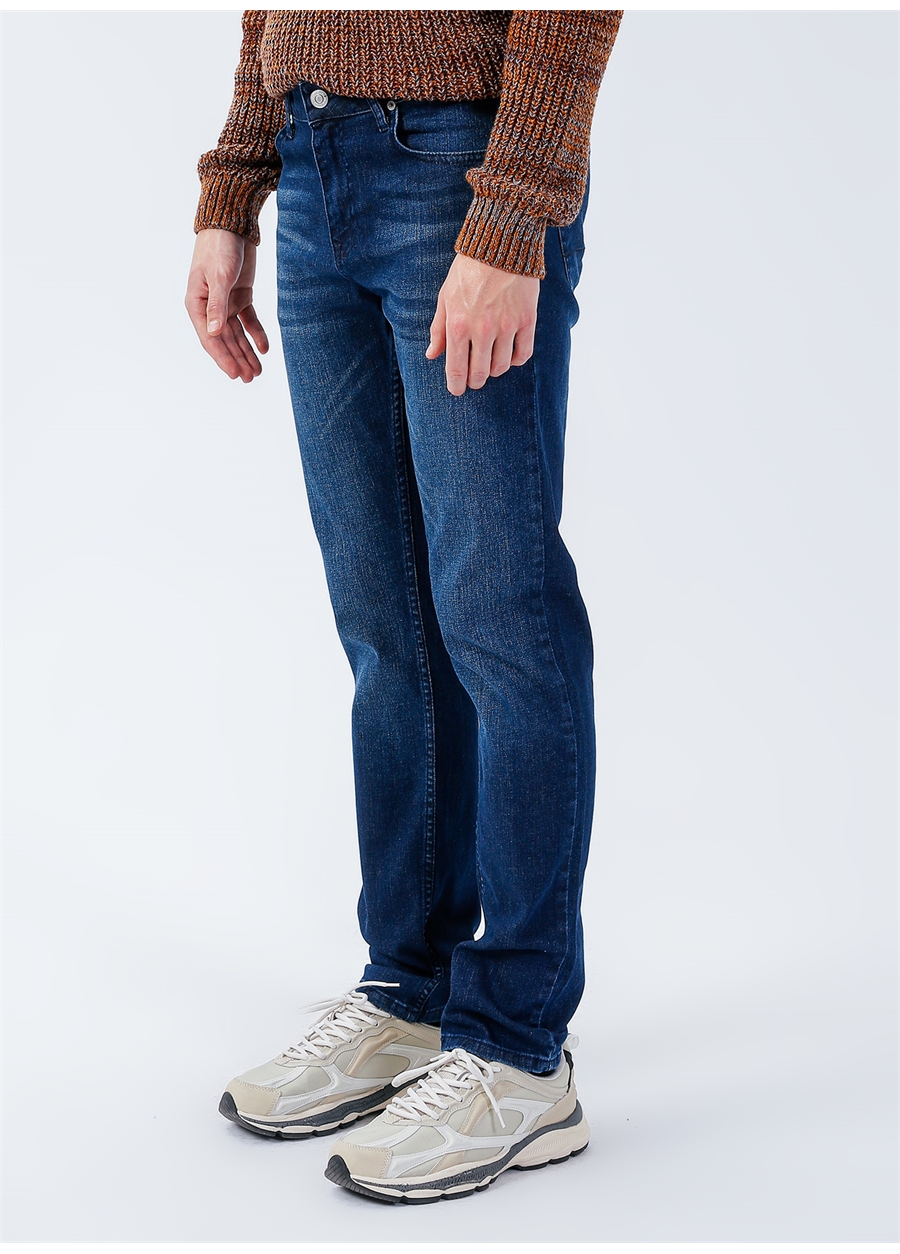 Aeropostale Standart Bel Düz Paça Slim Fit İndigo Erkek Denim Pantolon E-SLIM FIT-03_2