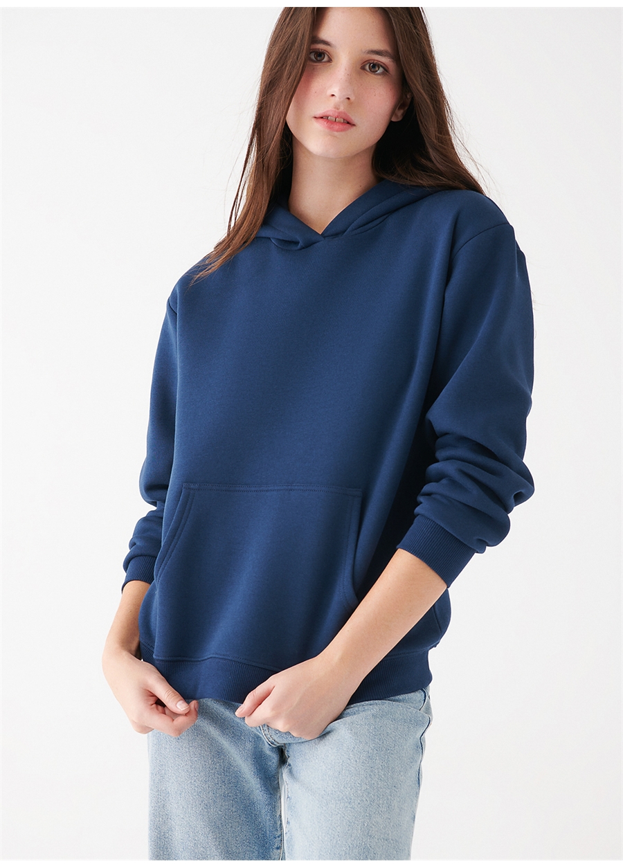 Mavi Lacivert Kadın Sweatshirt_1