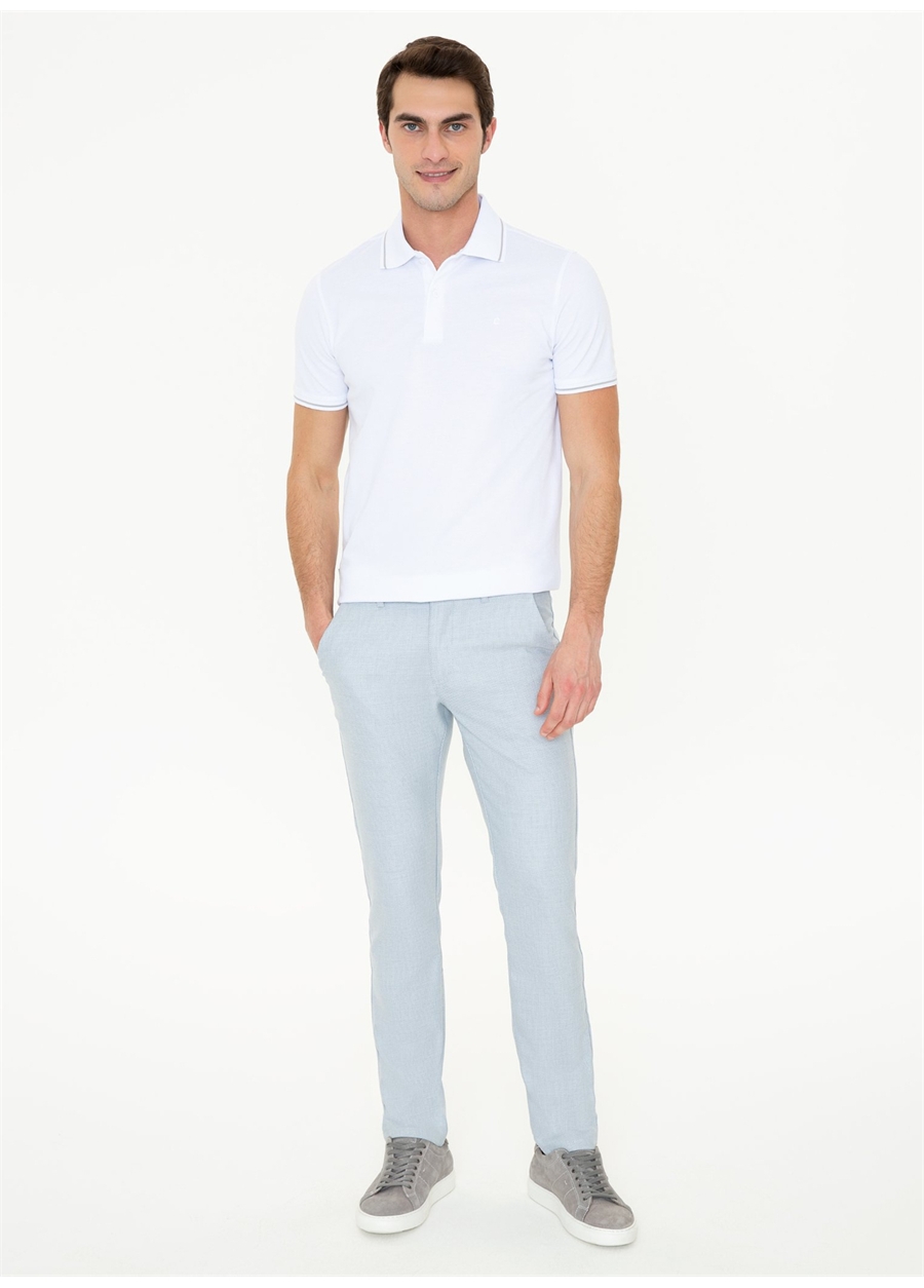 Pierre Cardin Normal Bel Normal Paça Slim Fit Açık Mavi Erkek Pantolon TUVA_0