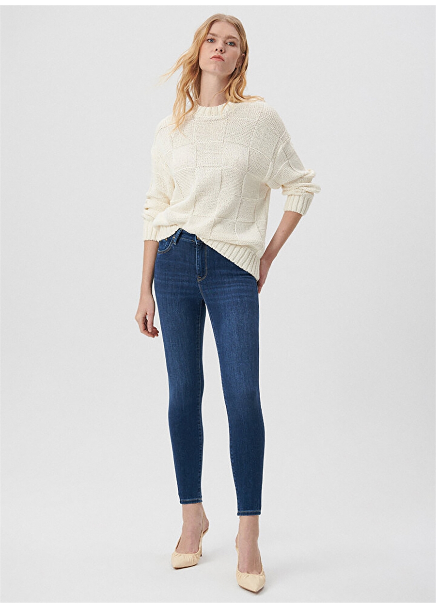 Mavi TESS Indigo GOLD PREM Normal Bel Ankle Paça Skinny Fit Kadın Denim Pantolon M100328-82232_1