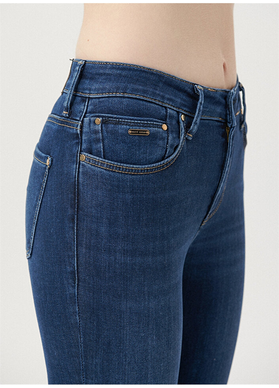 Mavi TESS Indigo GOLD PREM Normal Bel Ankle Paça Skinny Fit Kadın Denim Pantolon M100328-82232_5