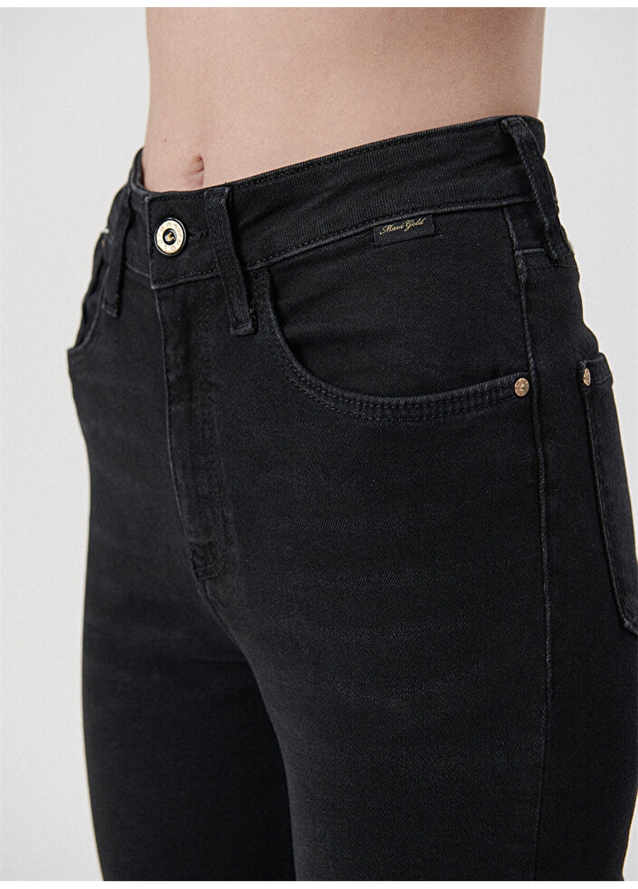 Mavi SERENAY Deep Smoke GO Yüksek Bel Dar Paça Skinny Fit Antrasit Kadın Denim Pantolon M100980-82211_4