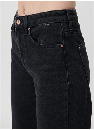 Mavi Yüksek Bel Geniş Paça Regular Fit Antrasit Kadın Denim Pantolon M101072-82298 VICTORIA Dark Smoke D_4